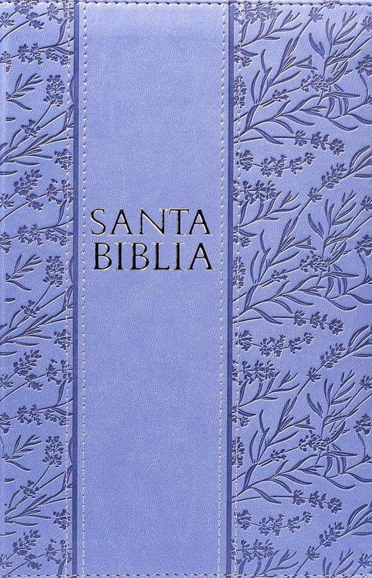 RV1960 Biblia Letra Grande Tamaño Manual Lila Con Referencias Zipper - Pura Vida Books