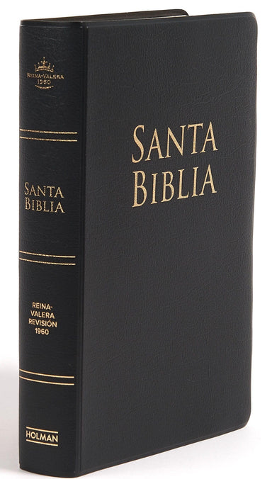 RV1960 Biblia Letra Grande Tamaño Manual Vinilo Negro - Pura Vida Books