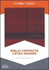 RVR 1960 Biblia Compacta Letra Grande marrón, simil piel con índice y solapa con imán (Spanish Edition) (Español) Imitation Leather – - Pura Vida Books