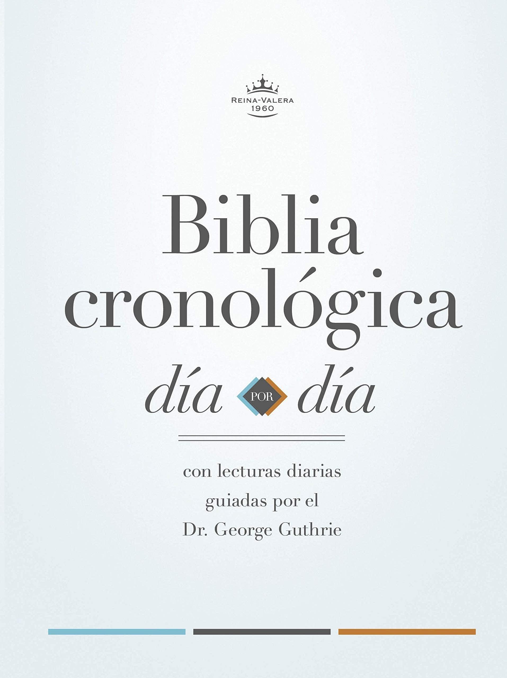 RVR 1960 Biblia cronológica, día por día, tapa dura - Pura Vida Books