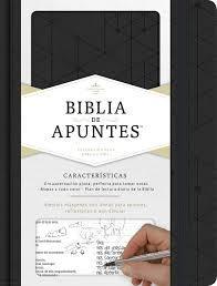 RVR 1960 Biblia de apuntes, negro símil piel - Pura Vida Books