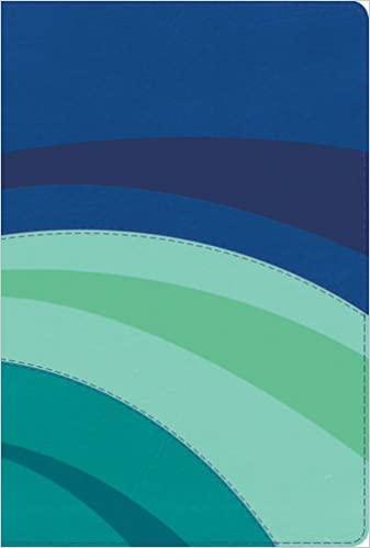 RVR 1960 Biblia de Estudio Arco Iris, azul eléctrico/celeste/tuquesa símil piel con índice - Pura Vida Books