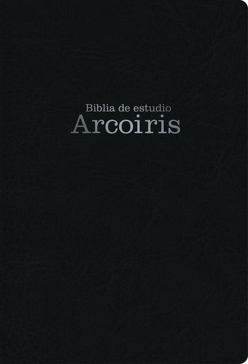 RVR 1960 Biblia de estudio Arco Iris, negro símil piel | RVR 1960 - Pura Vida Books