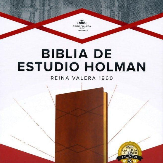 RVR 1960 Biblia de Estudio Holman, Café, Símil Piel con Índice - Pura Vida Books