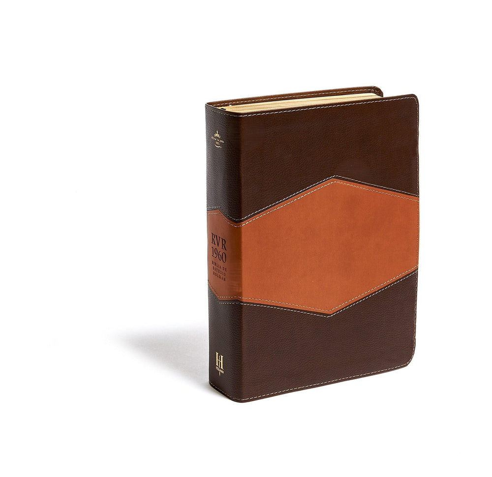 RVR 1960 Biblia de Estudio Holman, chocolate/terracota, símil piel - Pura Vida Books