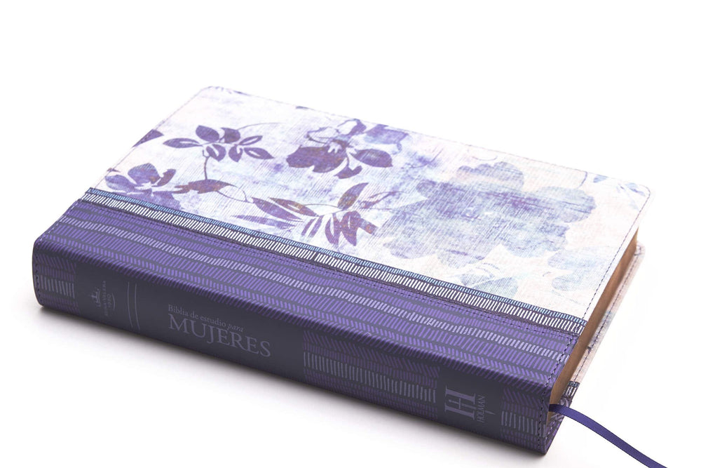 RVR 1960 Biblia de Estudio para Mujeres, azul floreado tela impresa con índice - Pura Vida Books