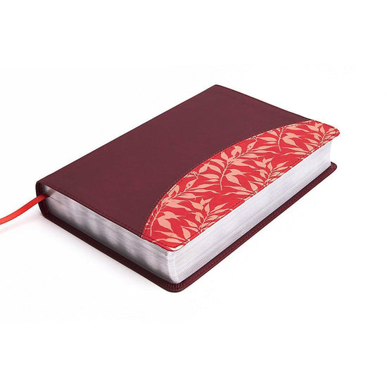 RVR 1960 Biblia de Estudio para Mujeres, vino tinto/fucsia símil piel - Pura Vida Books