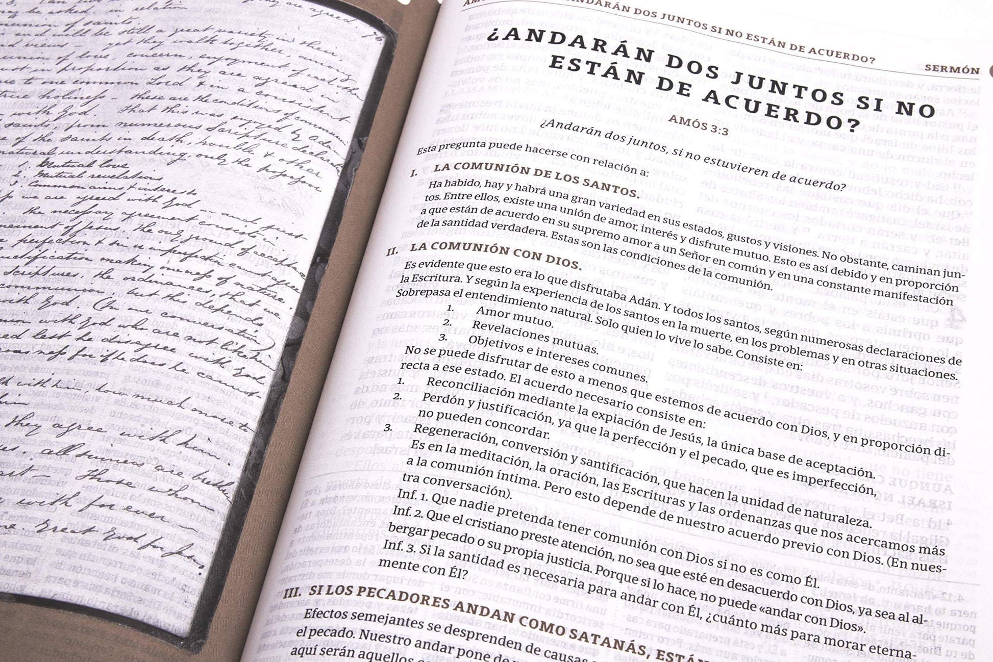 RVR 1960 Biblia de estudio Spurgeon, marrón claro, tela - Pura Vida Books