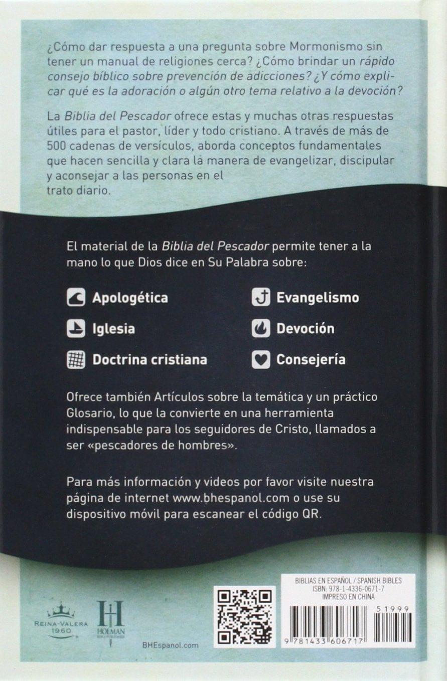 RVR 1960 Biblia del Pescador, tapa dura: Evangelismo Discipulado Ministerio - Pura Vida Books