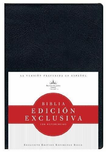 RVR 1960 Biblia Edición Exclusiva con Referencias, negro vinilo - Pura Vida Books