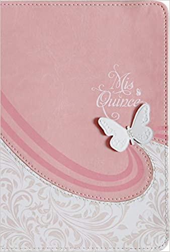 RVR 1960 Biblia Mis Quince, rosa y blanco símil piel - Pura Vida Books