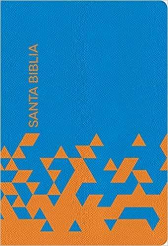 RVR 1960 Biblia para regalos y premios, Azul Océano/Papaya Símil Piel - Pura Vida Books