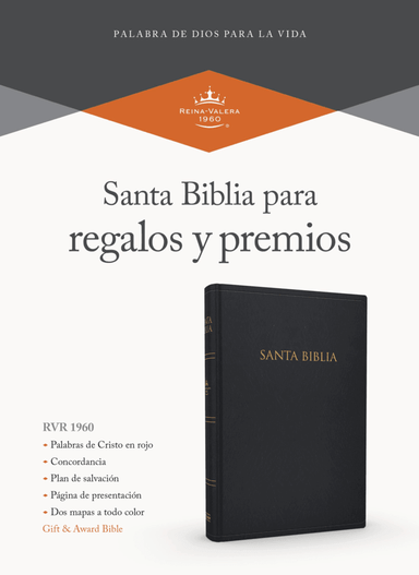RVR 1960 Biblia para Regalos y Premios, negro imitación piel - Pura Vida Books