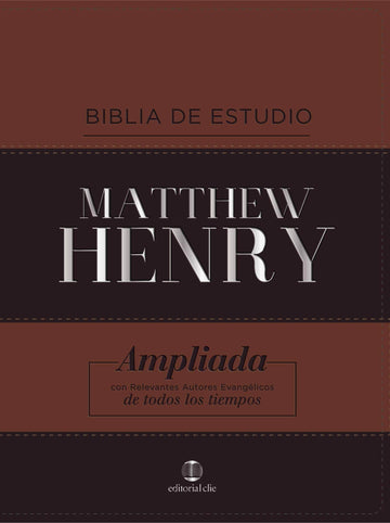 RVR Biblia de Estudio Matthew Henry, Imitacion piel (2 tonos) (Con Indice) - Pura Vida Books