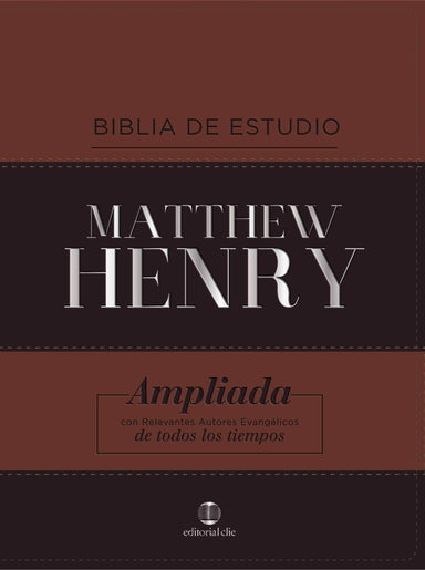 RVR Biblia de Estudio Matthew Henry, Imitacion piel (2 tonos) (Con Indice) - Pura Vida Books