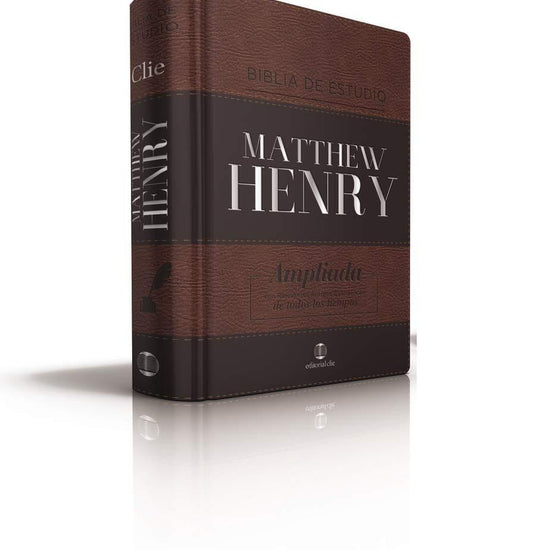 RVR Biblia de Estudio Matthew Henry, Imitacion piel (2 tonos) (Con Indice) - Pura Vida Books