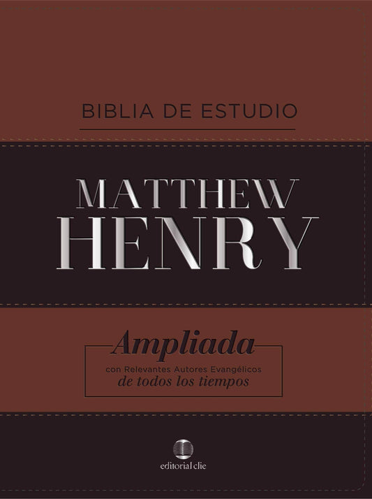 RVR Biblia de Estudio Matthew Henry, Imitacion piel (2 tonos) - Pura Vida Books