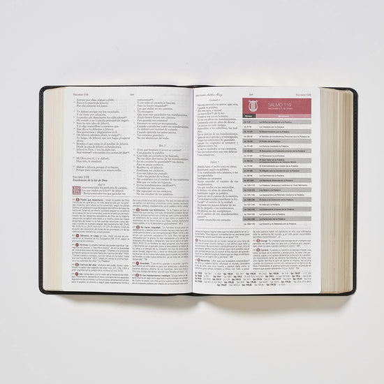 RVR Biblia de Estudio Matthew Henry, Leathersoft, Negro - Pura Vida Books