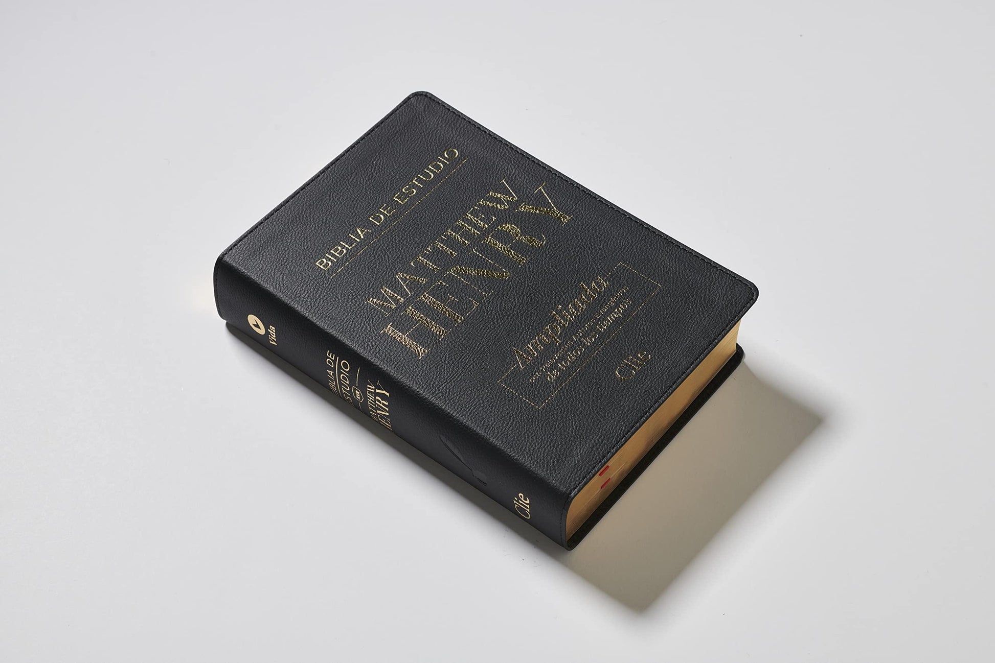 RVR Biblia de Estudio Matthew Henry, Leathersoft, Negro - Pura Vida Books