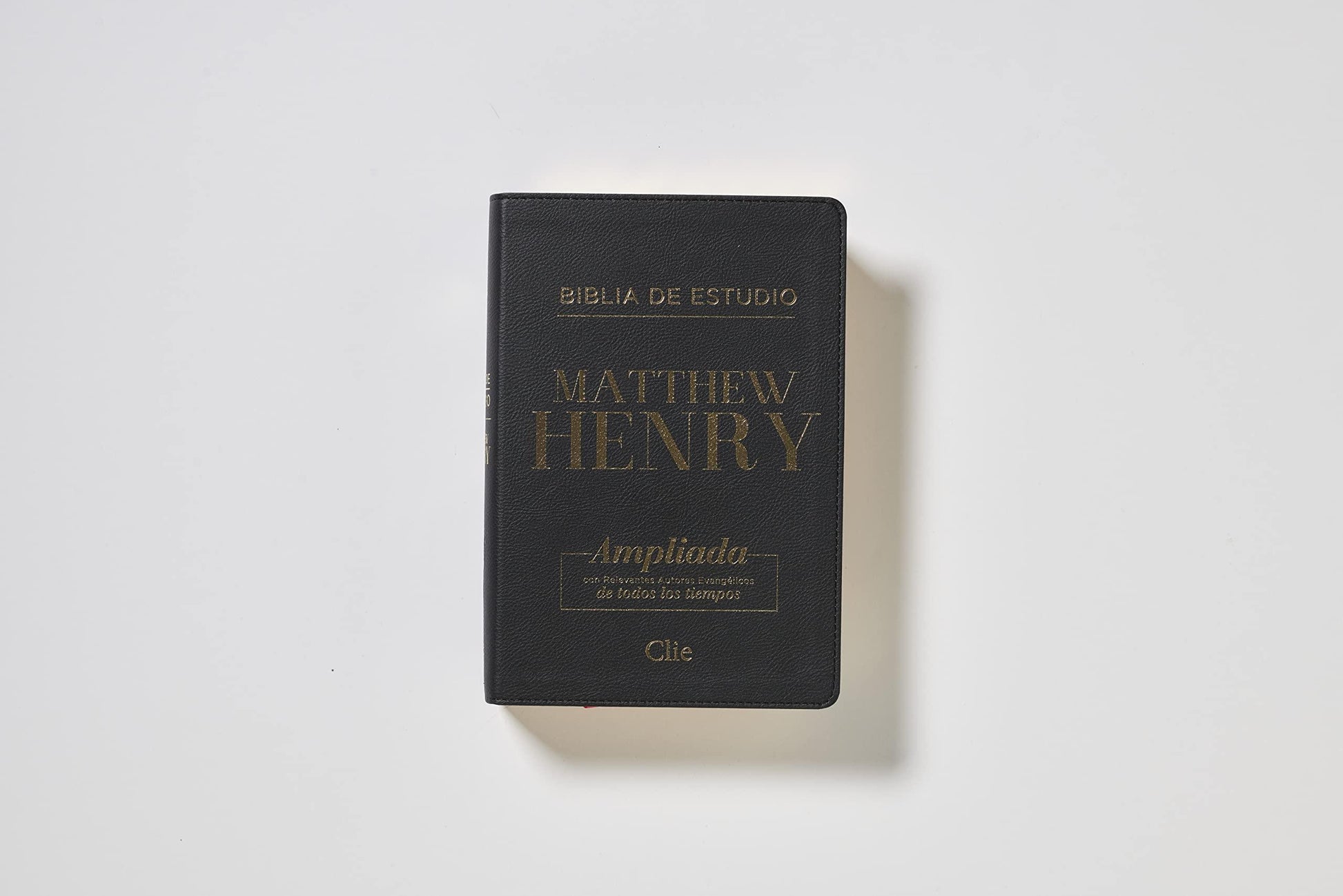 RVR Biblia de Estudio Matthew Henry, Leathersoft, Negro - Pura Vida Books