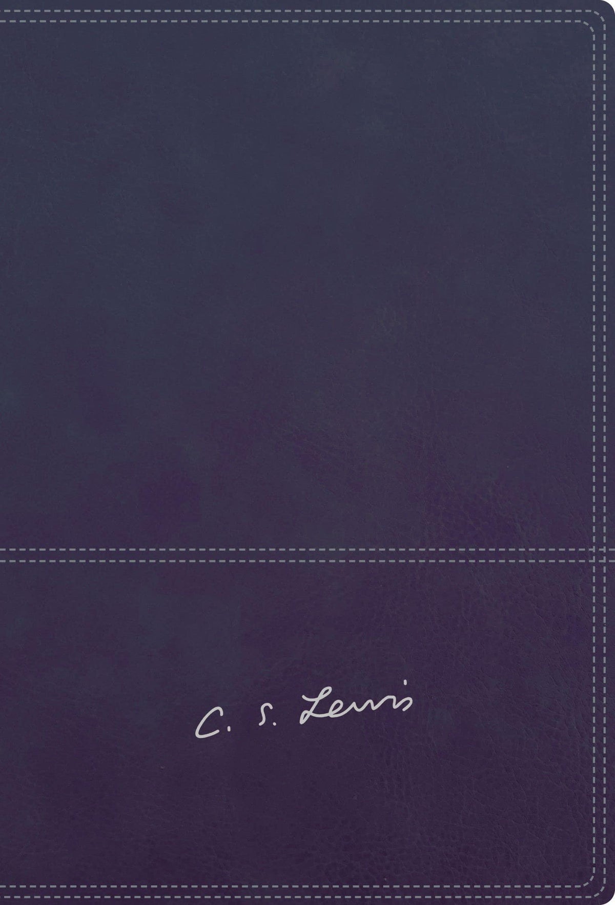 RVR - Biblia Reflexiones de C. S. Lewis, Leathersoft, Azul Marino, Interior a Dos Colores - Pura Vida Books