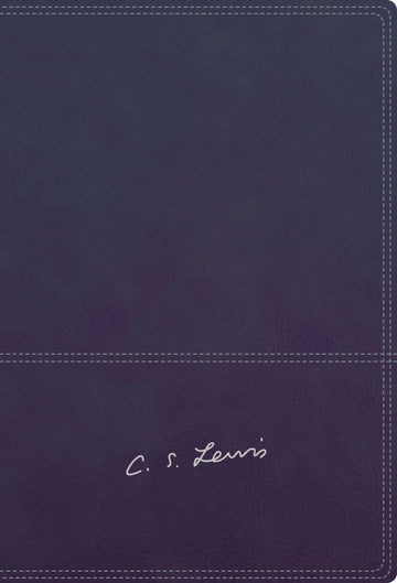 RVR - Biblia Reflexiones de C. S. Lewis, Leathersoft, Azul Marino, Interior a Dos Colores - Pura Vida Books