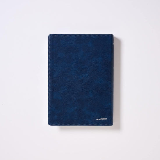 RVR - Biblia Reflexiones de C. S. Lewis, Leathersoft, Azul Marino, Interior a Dos Colores - Pura Vida Books