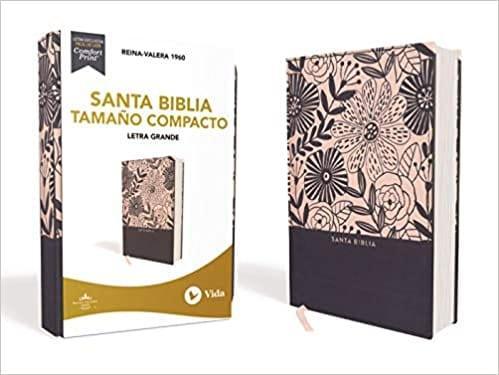 RVR60 Santa Biblia Azul Floral - Pura Vida Books