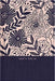 RVR60 Santa Biblia, Letra Grande, Tamaño Compacto, Tapa Dura/Tela, Azul Floral, Edición Letra Roja con Índice Tapa dura - Pura Vida Books