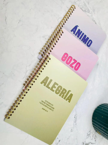 Set de 3 Libretas | Ánimo, Gozo y Alegría