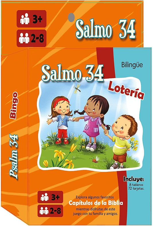 Salmo 34: Bingo (Bilingüe) - Pura Vida Books