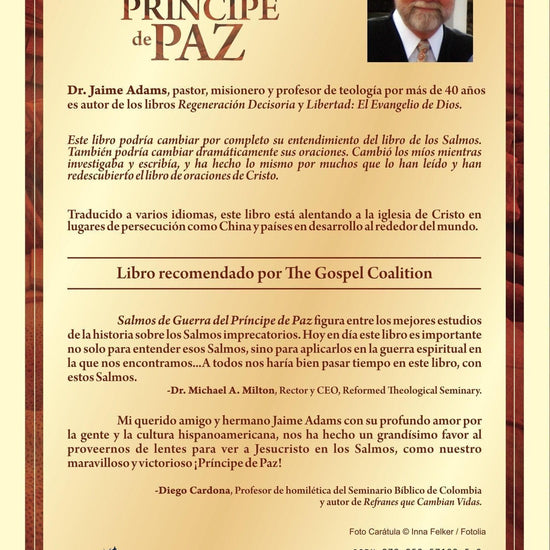 Salmos de Guerra del Príncipe de Paz - Jaime Adams - Pura Vida Books