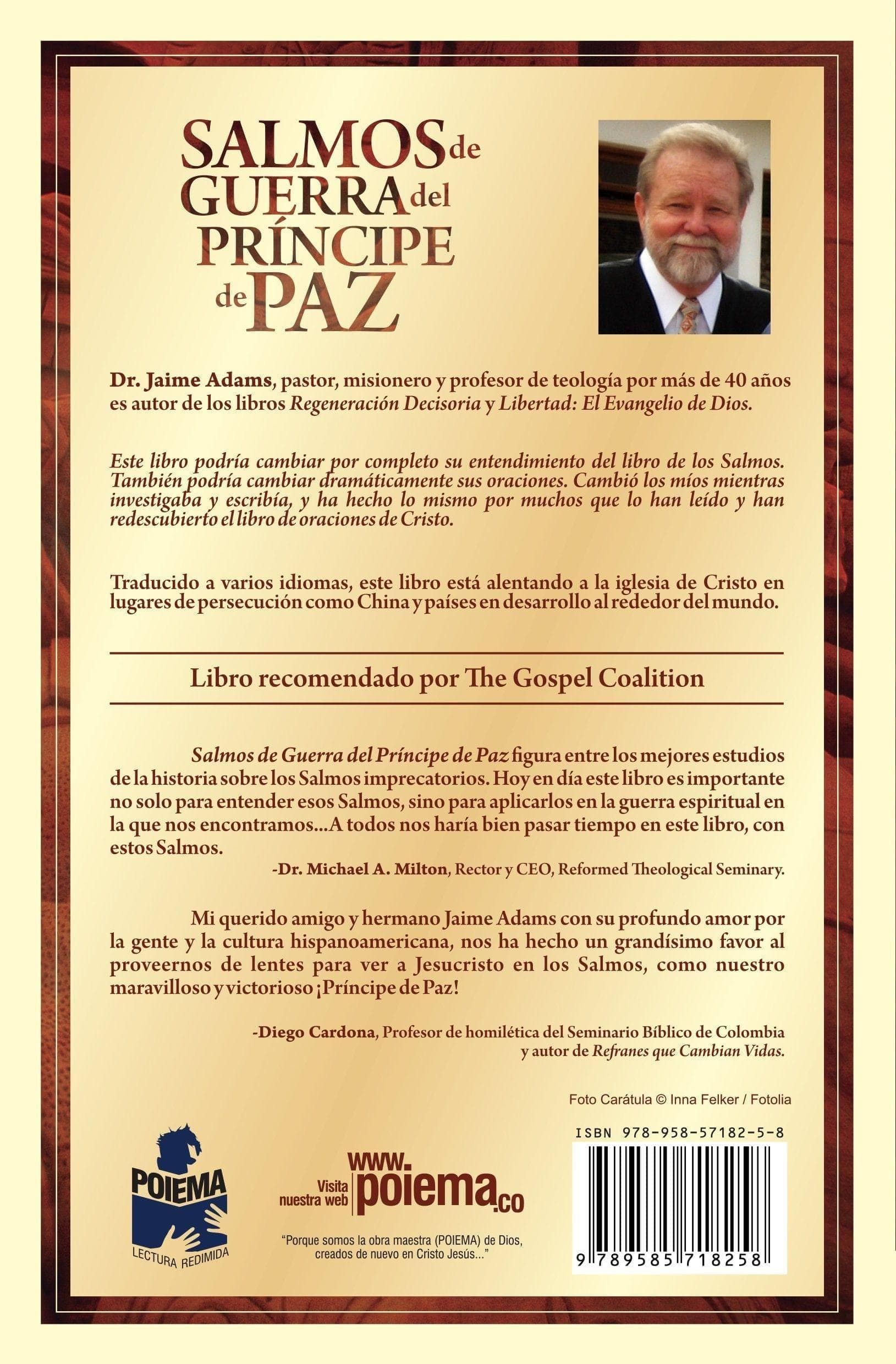 Salmos de Guerra del Príncipe de Paz - Jaime Adams - Pura Vida Books