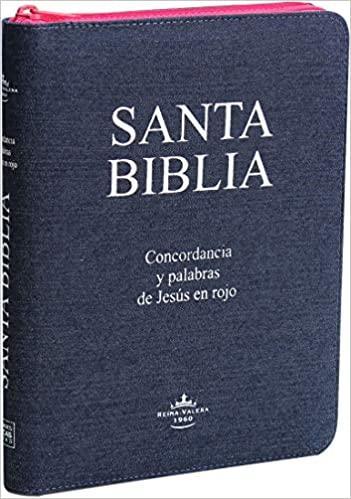 Santa Bíblia Con Concordancia, Letra Grande y Palabras de Jesús en Rojo - Pura Vida Books