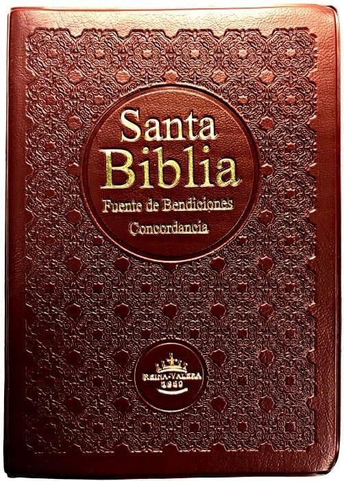 Santa Bíblia Con Concordancia y Fuente de Bendiciones (vino) - Pura Vida Books