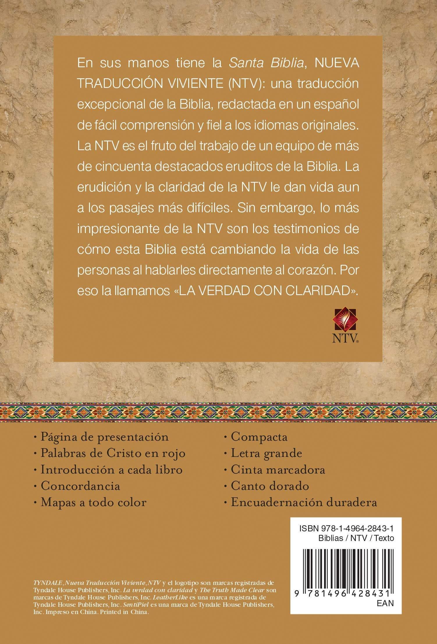 Santa Biblia NTV, Edición compacta letra grande - Pura Vida Books