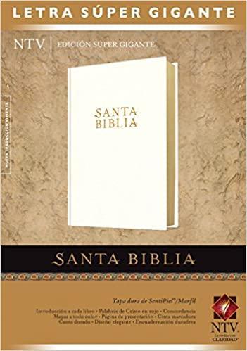 Santa Biblia NTV, Edición súper gigante (Letra Roja, SentiPiel, Marfil, Índice) - Pura Vida Books