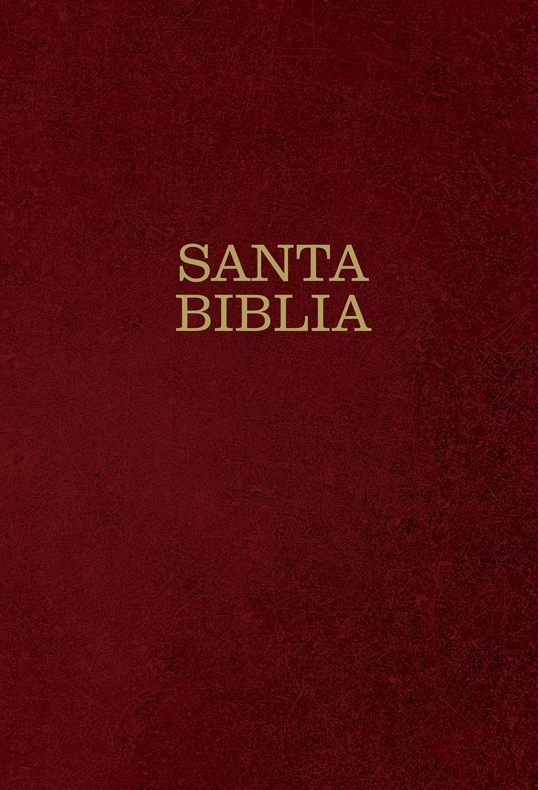 Santa Biblia NTV, letra súper gigante (Tapa dura/ Vino tinto) con índice - Pura Vida Books