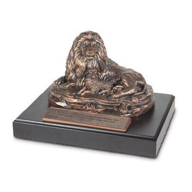 Sculpture-Moments Of Faith: Lion & Lamb - Pura Vida Books