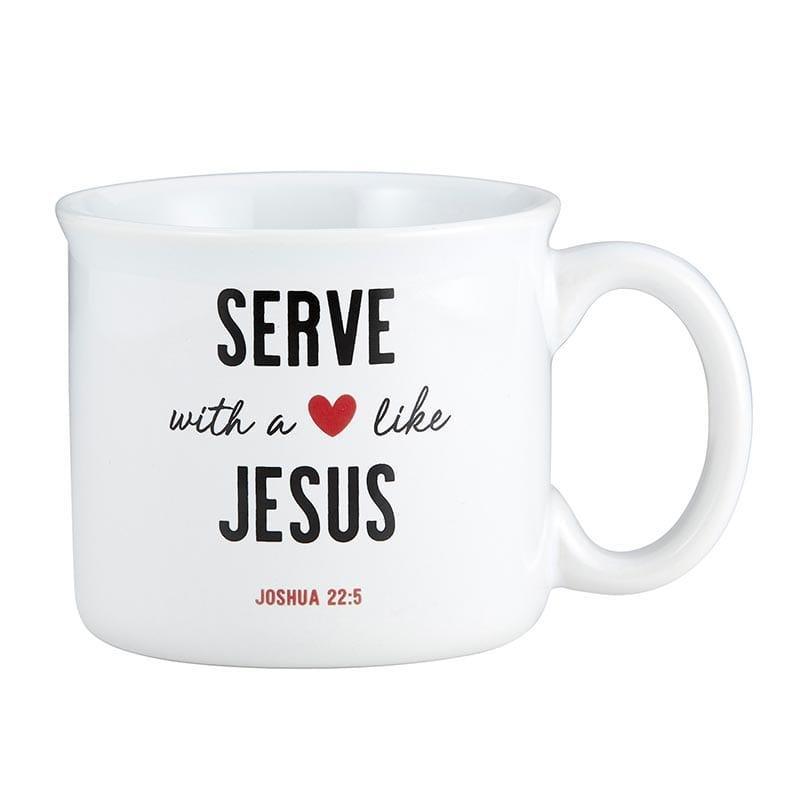 Serve with a Heart Like Jesus Coffee Mug with Gift Wrap - Pura Vida Books
