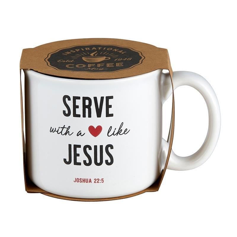 Serve with a Heart Like Jesus Coffee Mug with Gift Wrap - Pura Vida Books