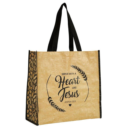 Serve With a Heart Like Jesus Eco-Friendly Tote Bag - Pura Vida Books