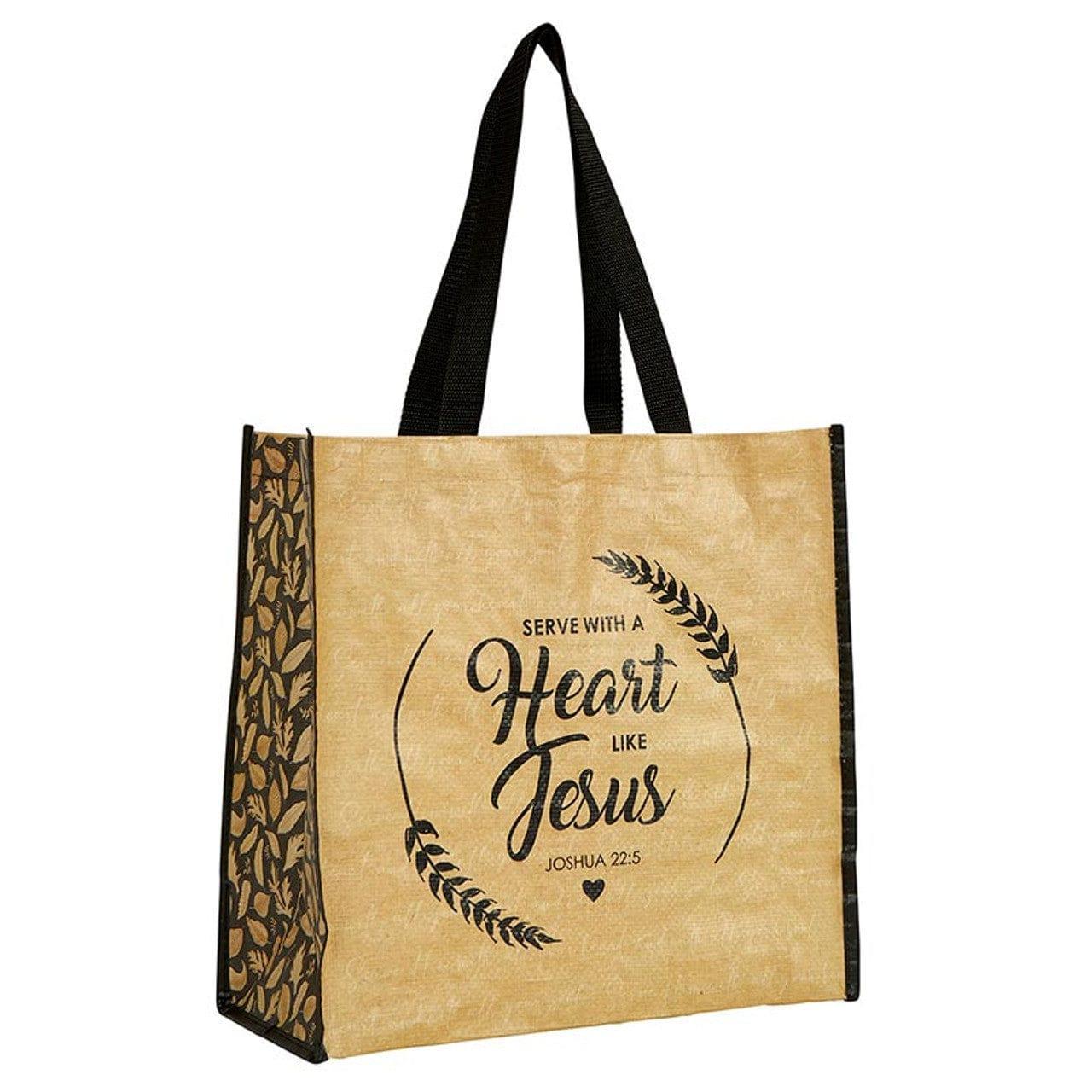 Serve With a Heart Like Jesus Eco-Friendly Tote Bag - Pura Vida Books