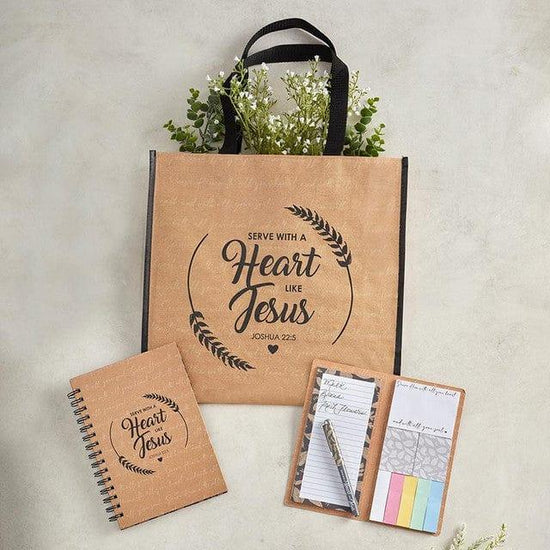 Serve With a Heart Like Jesus Eco-Friendly Tote Bag - Pura Vida Books