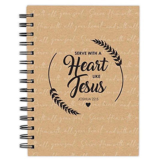 Serve with a Heart Like Jesus Notebook - Pura Vida Books