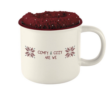 Set de regalo de taza y calcetín - Comfy Cozy