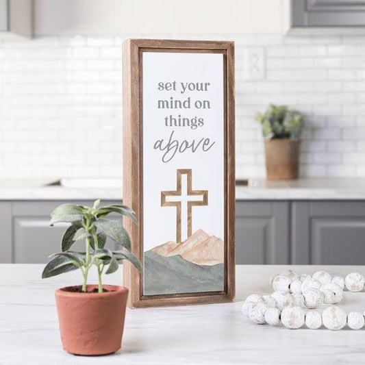 Set Your Mind On Things Above Framed Art - Pura Vida Books