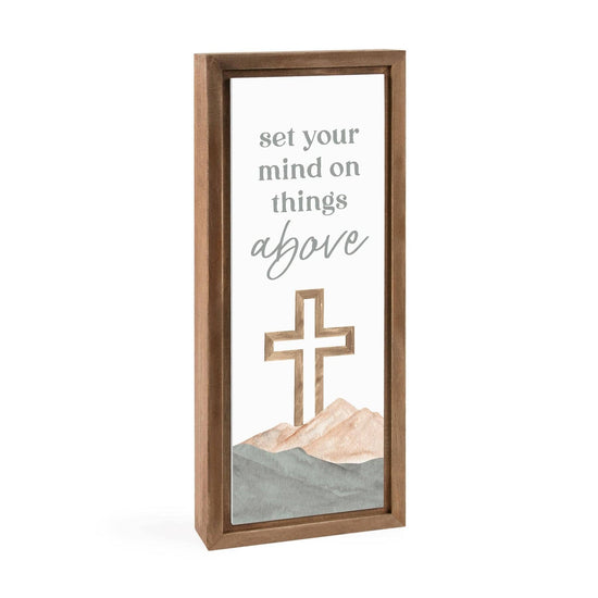 Set Your Mind On Things Above Framed Art - Pura Vida Books