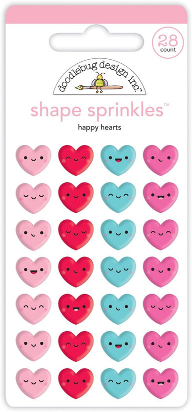 Shape Sprinkles - Happy hearts - Pura Vida Books