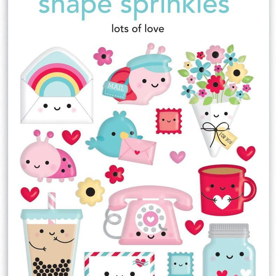 Shape Sprinkles - Lots of love - Pura Vida Books